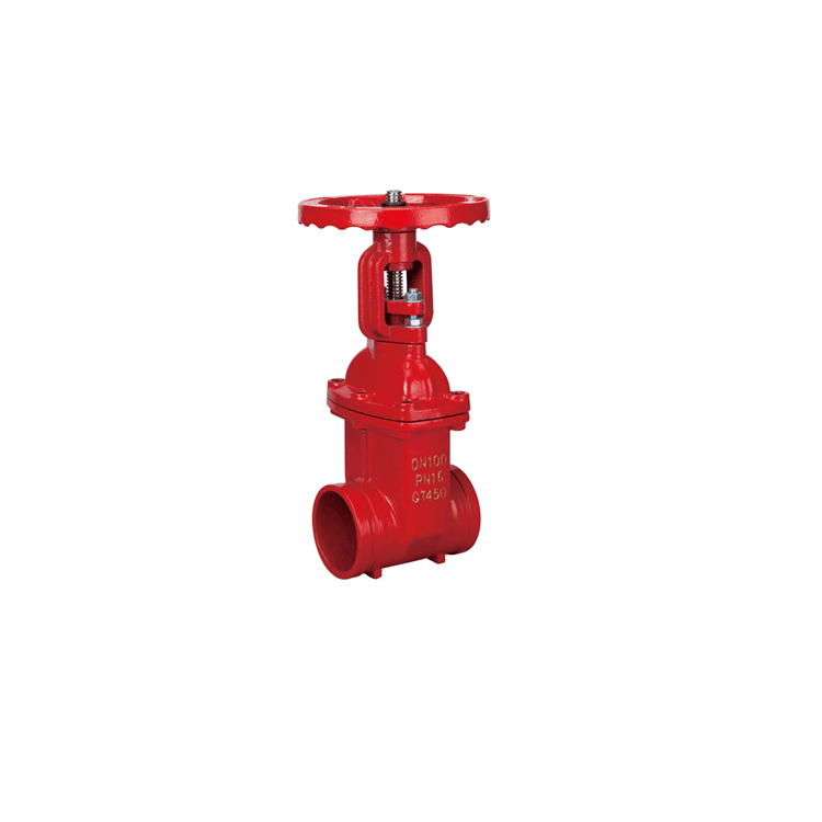 Groove End Rising Stem 10 Inc Gate Valve