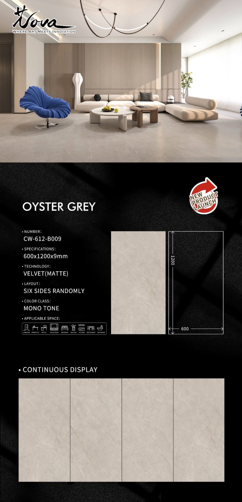 CW-612-B009奥斯蒂亚米灰