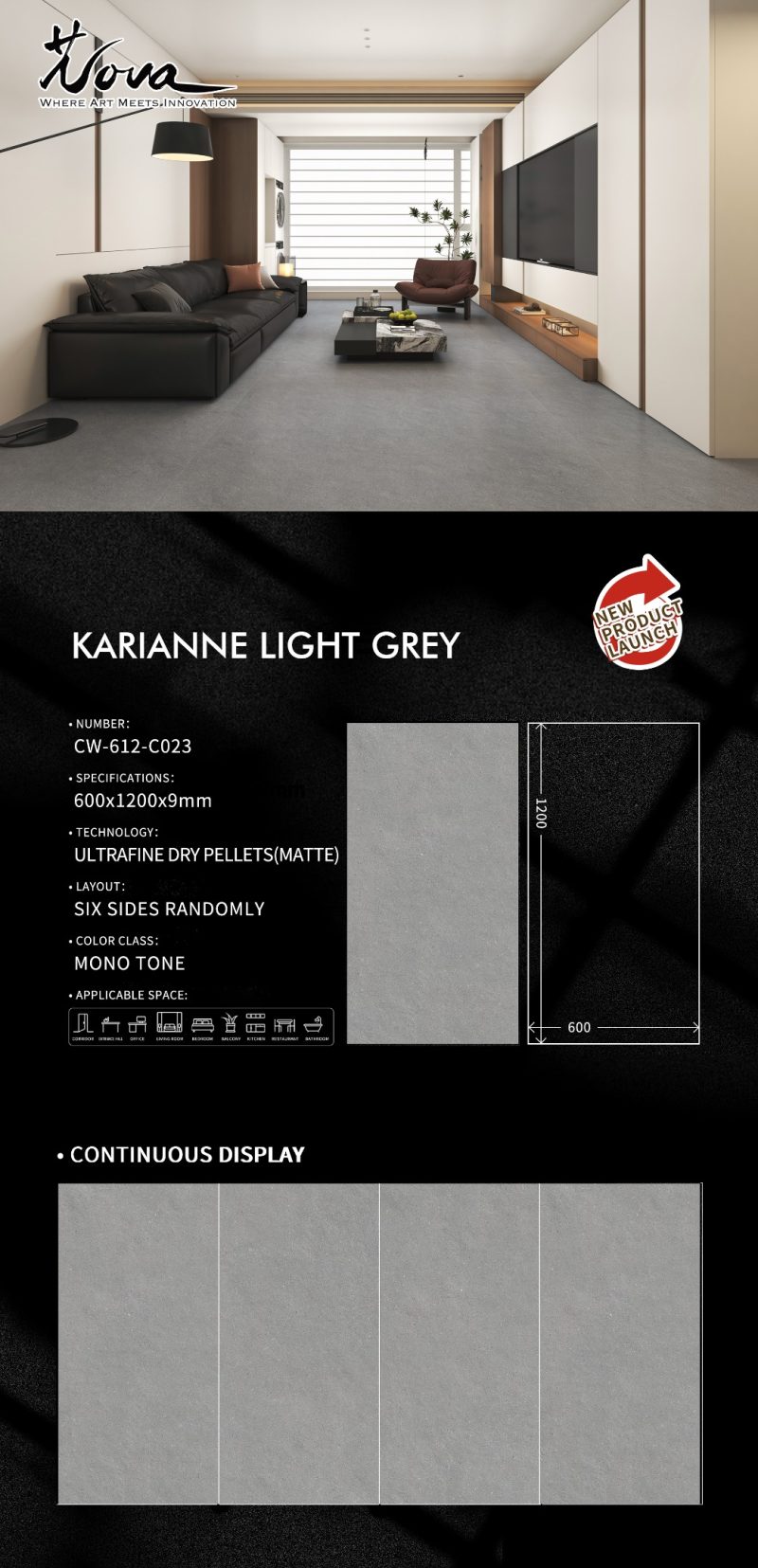 CW-612-C023凯丽安浅灰