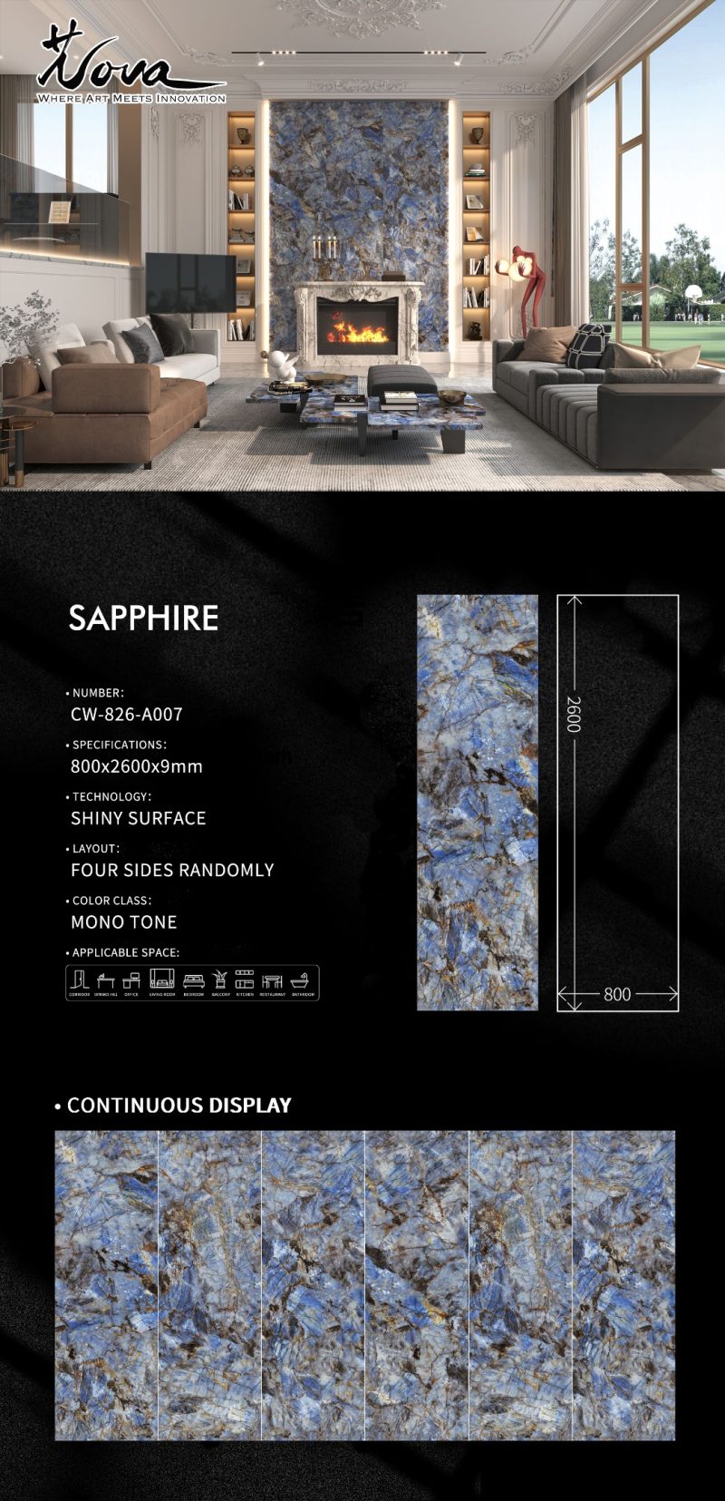 CW-826-A007顶级蓝宝石SAPPHIRE