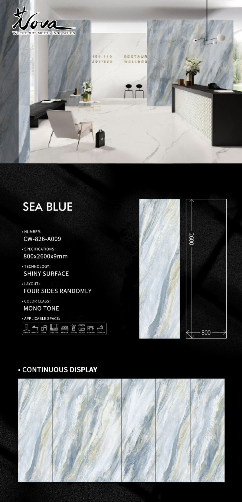 CW-826-A009碧海伽蓝SEA BLUE
