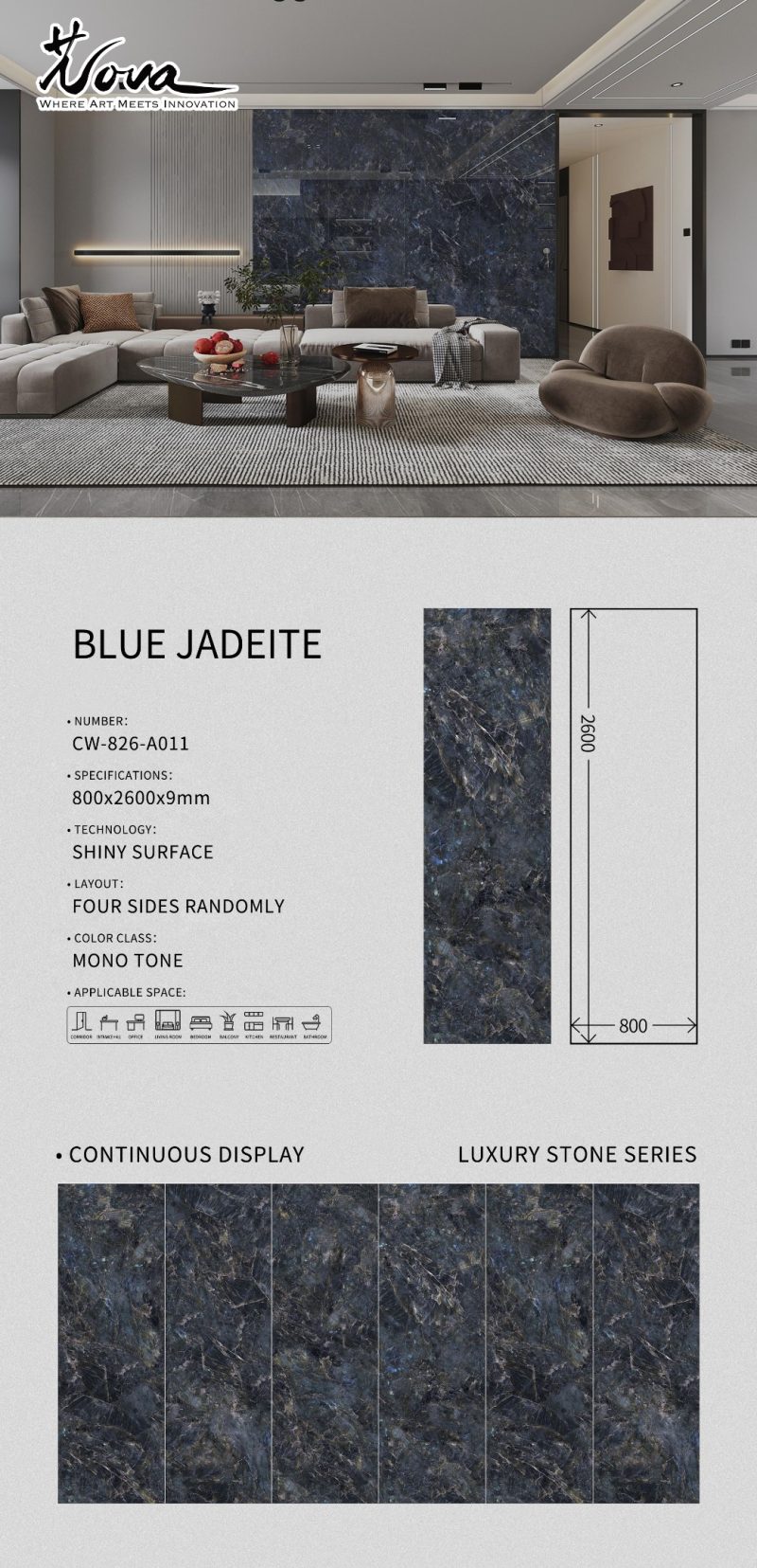 CW-826-A011蓝翡翠BLUE JADEITE