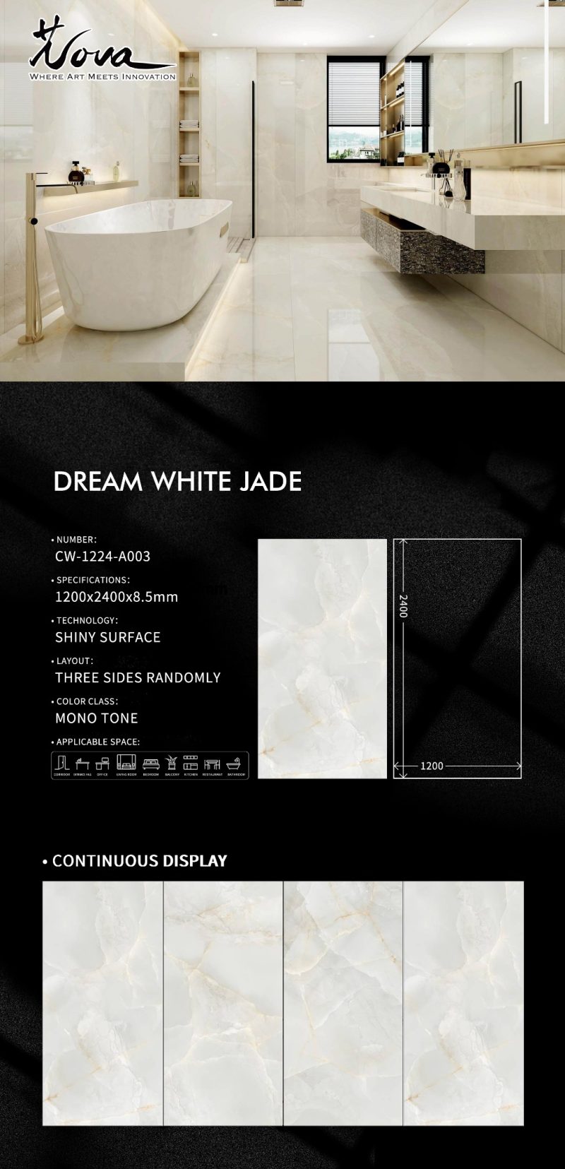 CW-1224-A003梦幻白玉DREAM WHITE JADE