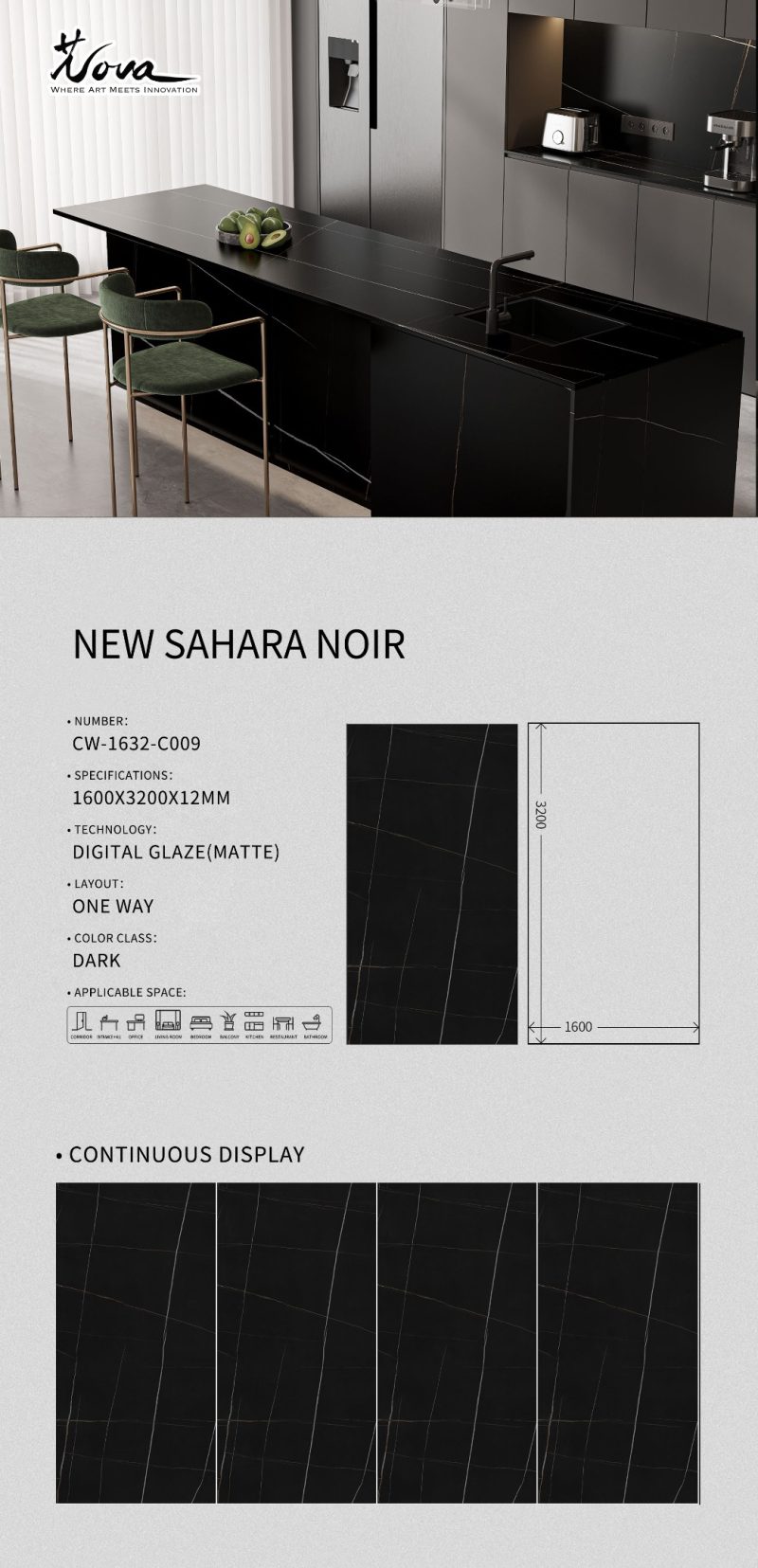 CW-1632-C009新劳伦黑金NEW SAHARA NOIR