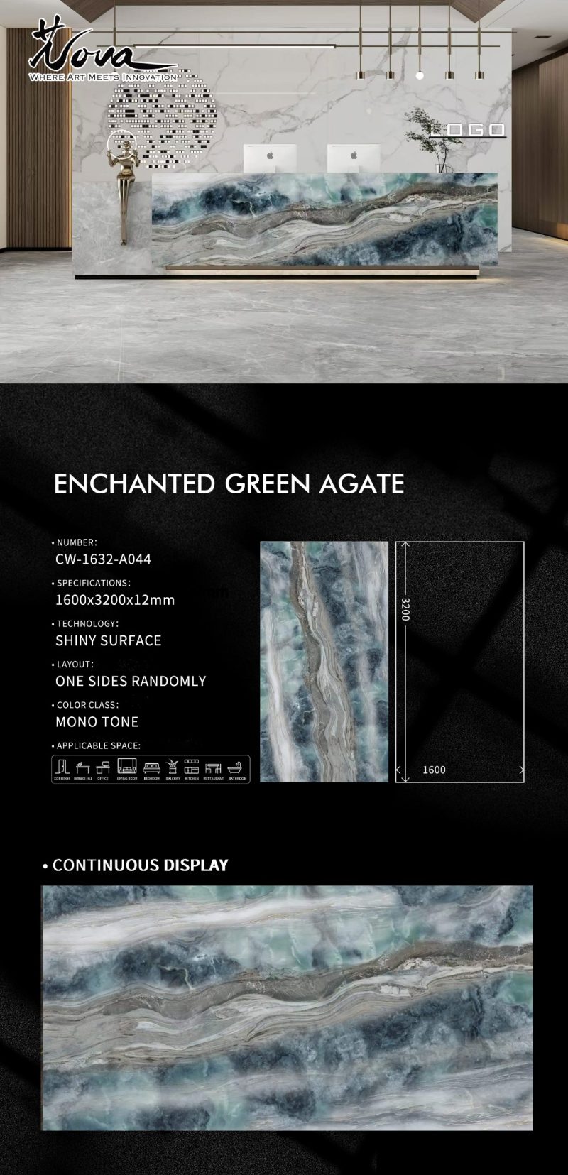 CW-1632-A044幻绿玛瑙ENCHANTED GREEN AGATE