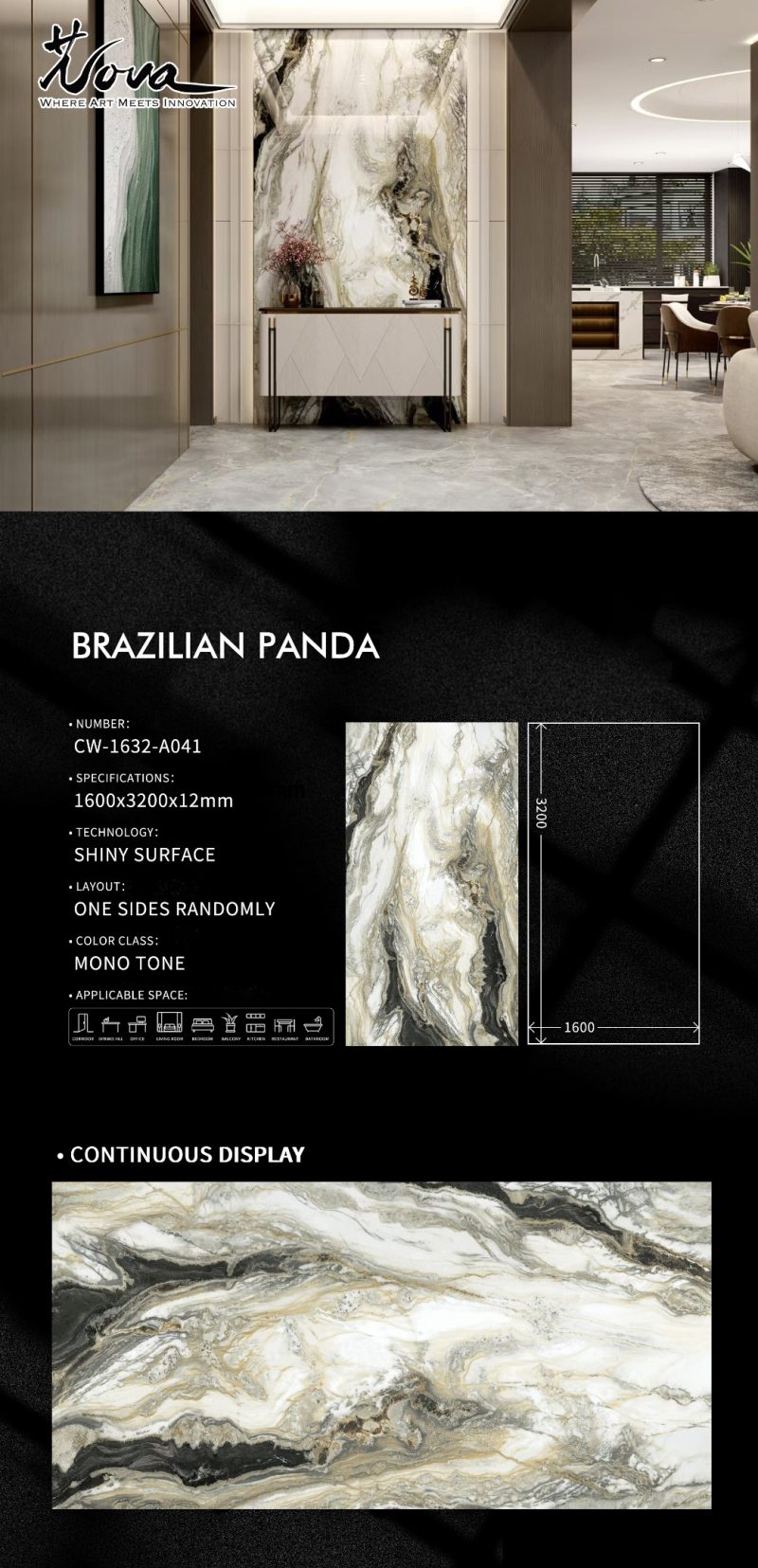 CW-1632-A041巴西熊猫白BRAZILIAN PANDA