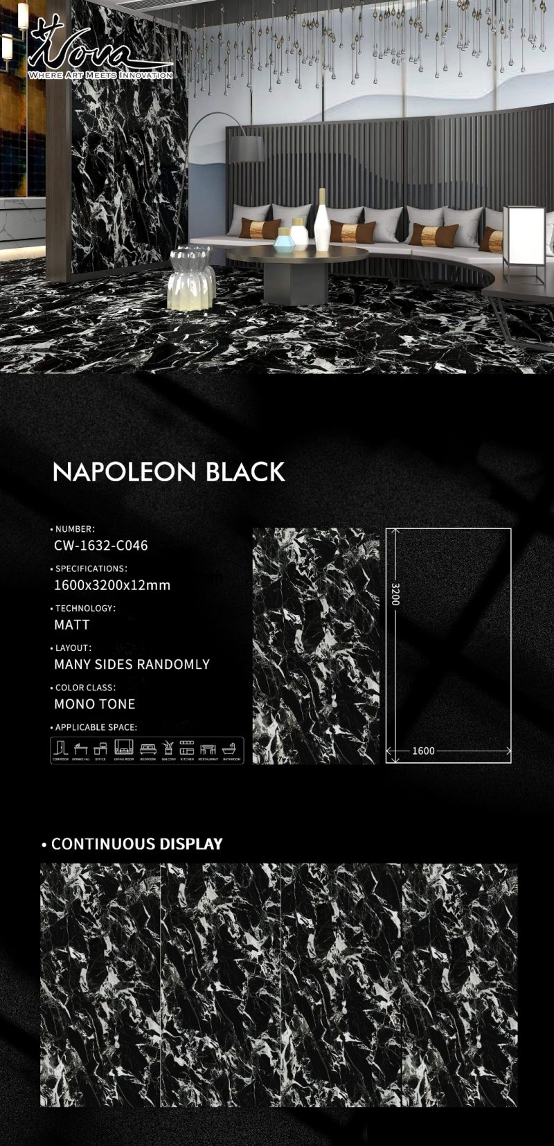 CW-1632-C046拿破仑黑NAPOLEON BLACK