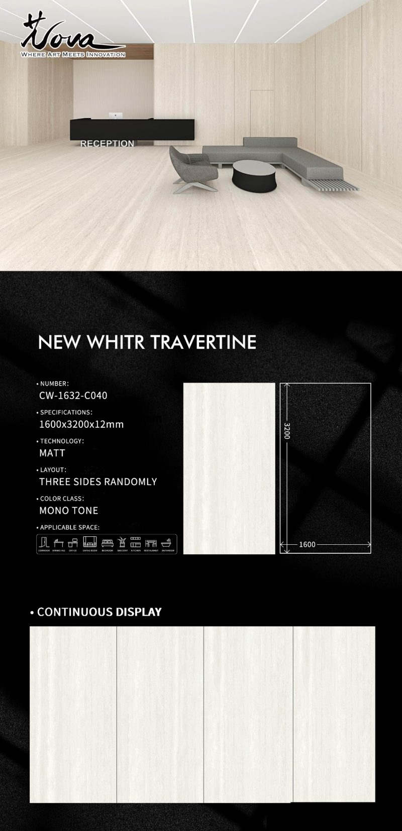 CW-1632-C040新米白洞石NEW WHITR TRAVERTINE