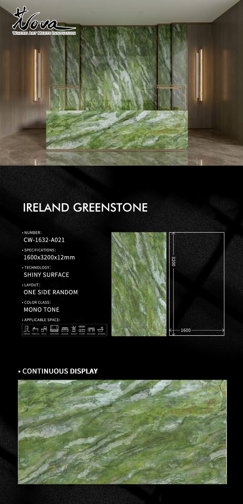 CW-1632-A021爱尔兰绿IRELAND GREENSTONE