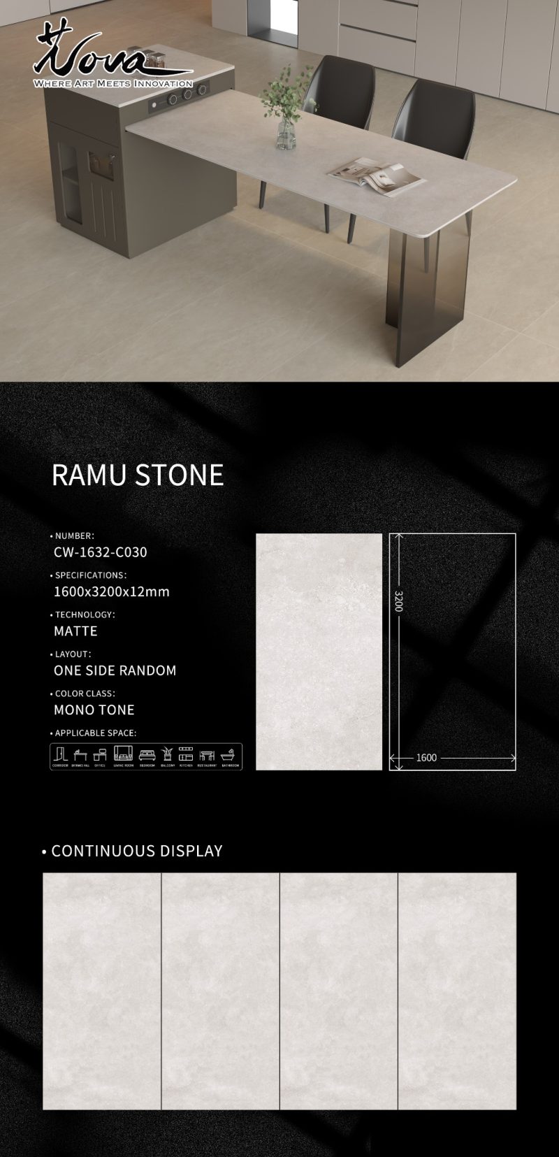 CW-1632-C030莱姆石RAMU STONE